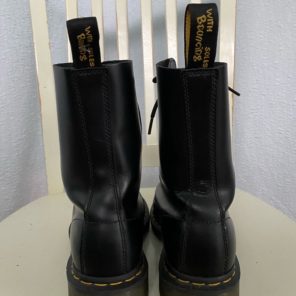 Dr Marten 1490 Smooth Leather Mid Calf Boots Combat Punk - Picture 4 of 11